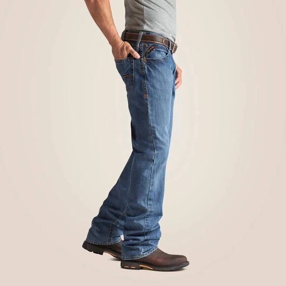 Ariat FR M3 Loose Basic Stackable Straight Leg Jeans Size 34/34 - Picture 1 of 9